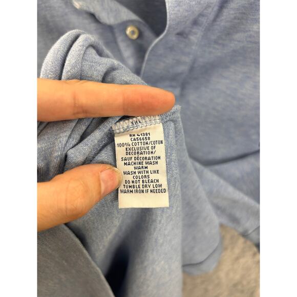 Polo Ralph Lauren Classic Fit Polo Shirt Light Blue Heather L - Picture 8 of 10